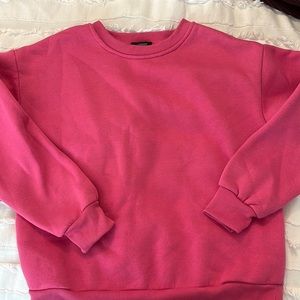 Hot pink sweatshirt